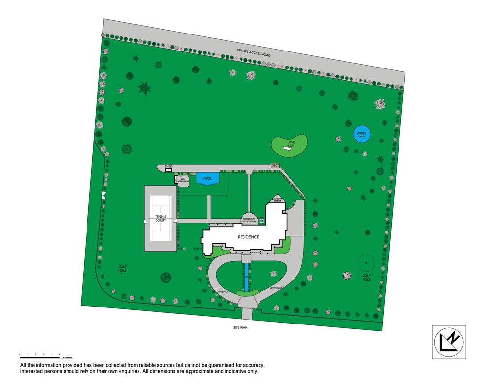 Dural Custom Home Build Expansive Site Plan