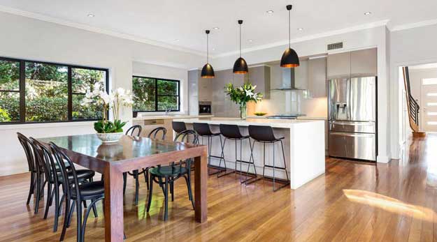 Wahroonga Custom Home Open Plan Kitchen and Dining